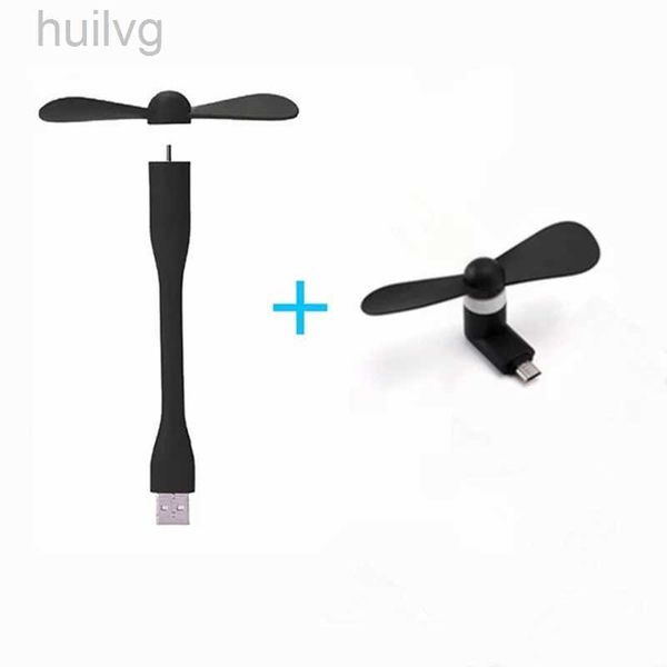 Electric Fans Mini USB Fan Type-C Flexible Bendable For Power Bank Laptop PC AC Charger Portable Hand Computer Summer Gadget 240316