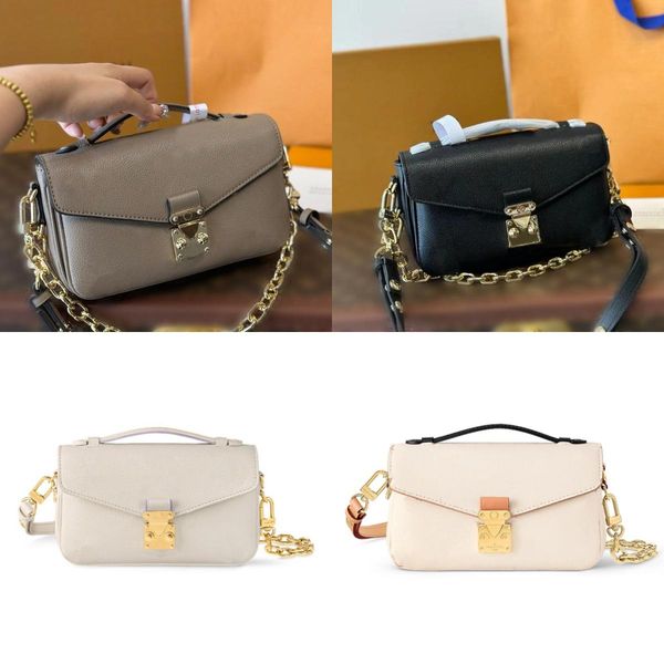 with box New Bags Women&#039;s Casual Designer Tote Wedding Date Leather Handbag Letter Metal Shoulder Bag Street Shopping Messenger Backpac