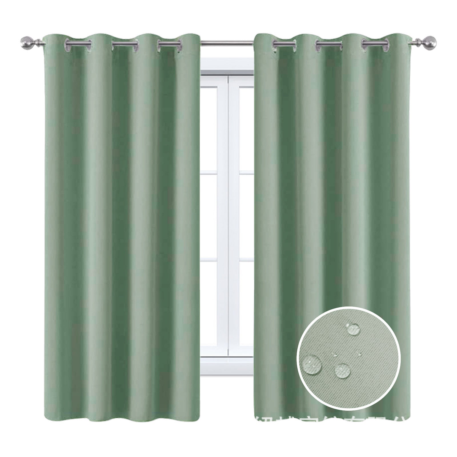 YL-36816 Manufacturers Wholesale Cross-border Full Blackout Cloth Solid Color Balcony Sunscreen Insulation Outdoor Waterproof Curtain