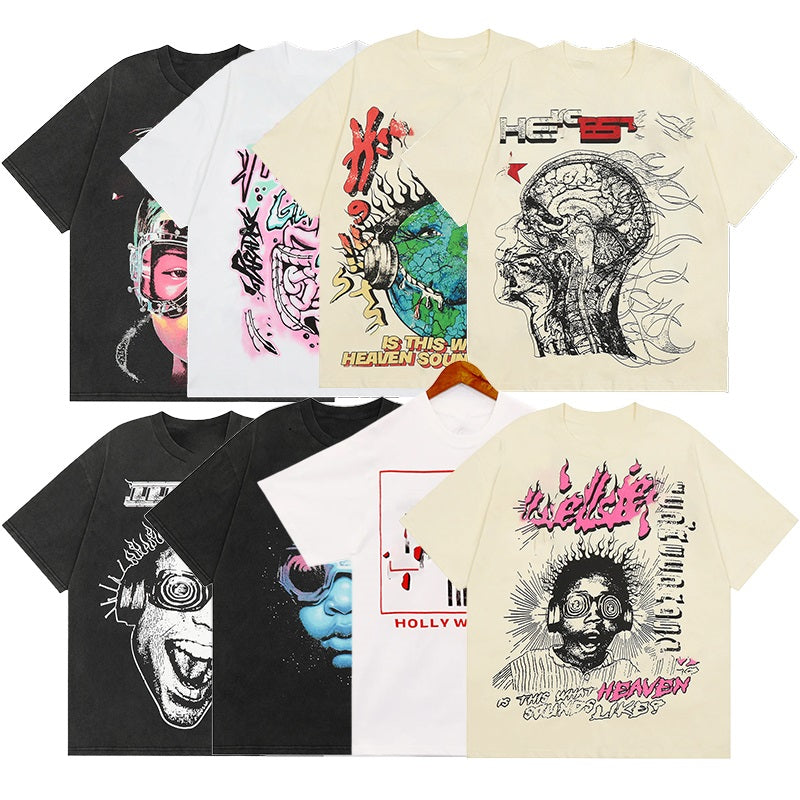 designer t shirts men t shirt men women designer tshirts cotton t-shirts men casual t shirt lapel hip-pop t-shirts oversize streewear us size