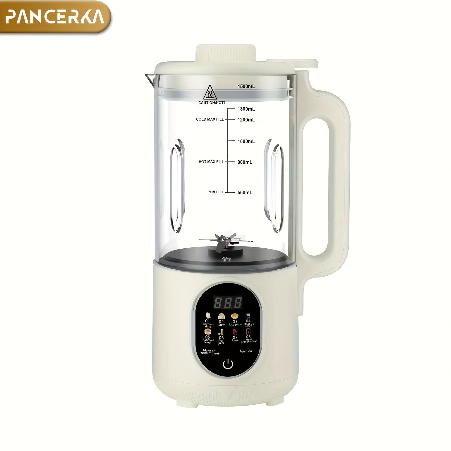 TEMU Pancerka Machine, Multi-functional Automatic Blender, Automatic Soy Milk Maker, Operation Maker, High Capacity Countertop Blenders, Homemade