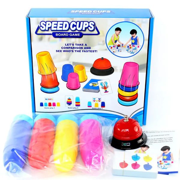 Other Funny Classic Card Speed Cups Board Games Toy Children Educational Parent-child Interaction Puzzle Indoor Toys Kids Gifts 231019