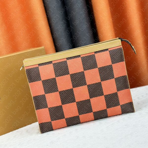 Tolitetry Bag Coin Purses Travel Cosmetic Bags Toiletry Pouch 26cm Protection Beauty Case Wash Bag Women Clutch Canvas Leather Waterproof Ma