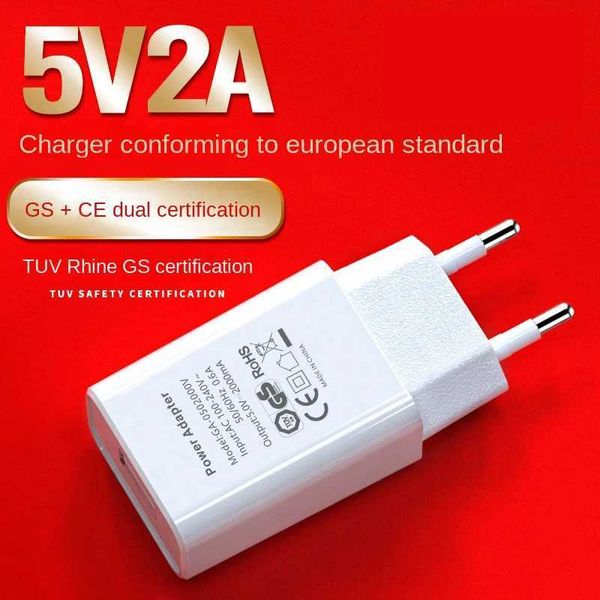 EU plug 5V 2A Single USB Universal Mobile Phone Chargers Travel Power Charger Adapter GS-CE Charger for Samsung iphone xm Y240830