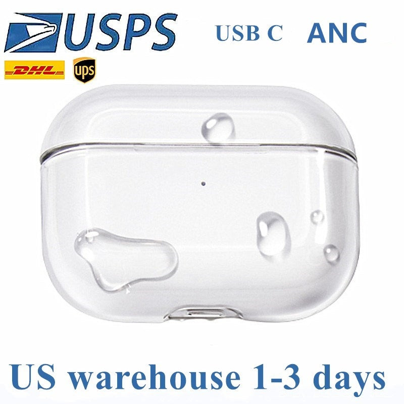 USB C For Airpods pro 2 3 4 max earphones Accessories Silicone Cute Protective Headphone Cover airpod pro 2nd TPU Shockproof case