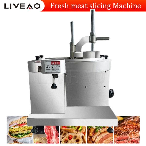 Multi-Functional Fresh Meat Slicer Beef Mutton Waist Slicer Chipper Fat Beef Frozen Meat Hot Pot Electric Meat Cutting Machine