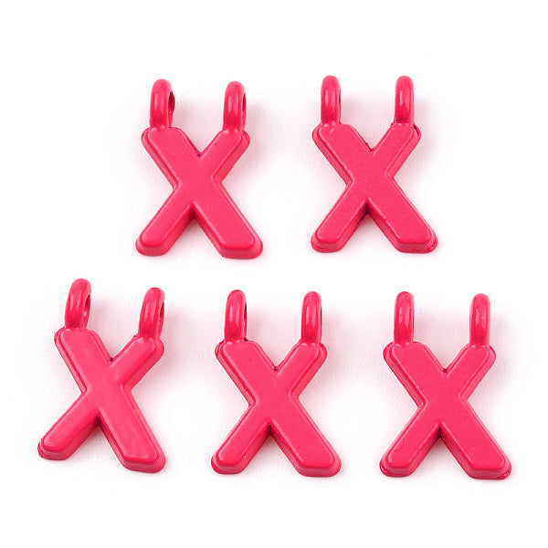 Placage de crémaillère en alliage peint par pulvérisation Pendentifs à 2 boucle