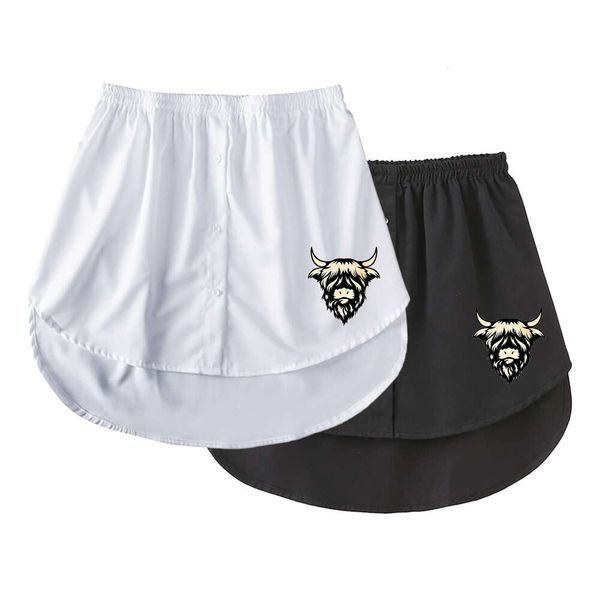 Half-length Short Skirt with Covering and Small Buttocks Curtain for Women&#039;s Versatile Decorative Sweaters, Fake Shirt at the Bottom, A