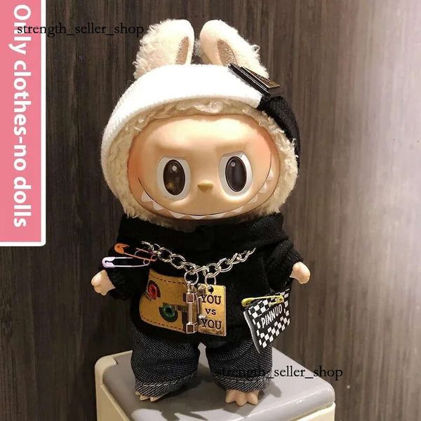 Dolls Clothe Doll 17cm Fashion Clothes Cute Cloth Macaron Blind Box Bubble Mart Doll Baby Clothing Accessories 240513 Designer Childrens Plu