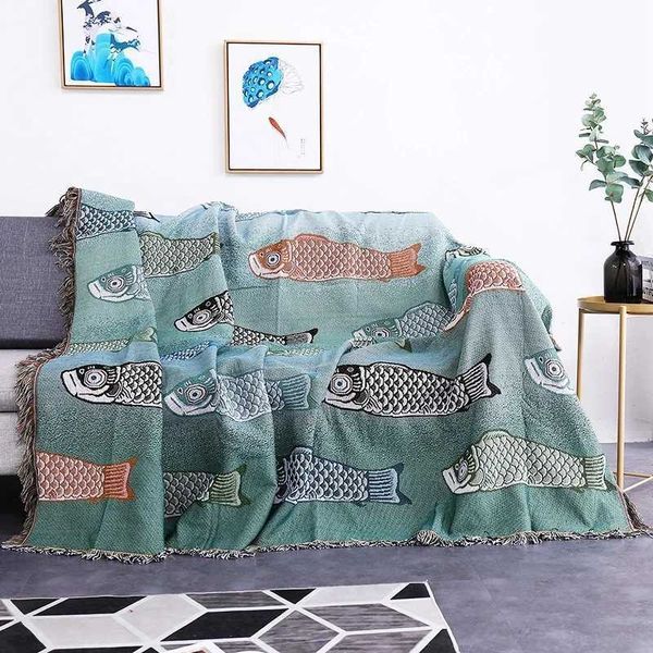 Simple dustproof sofa blanket butterfly carpet pattern soft decoration sofa towel sofa bed throw blanket direct transportation blanket X2409
