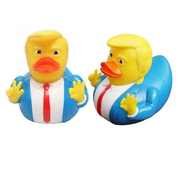 Creative PVC Trump Duck Party Favor Bath Floating Water Toy Party Supplies Funny Toys Gift