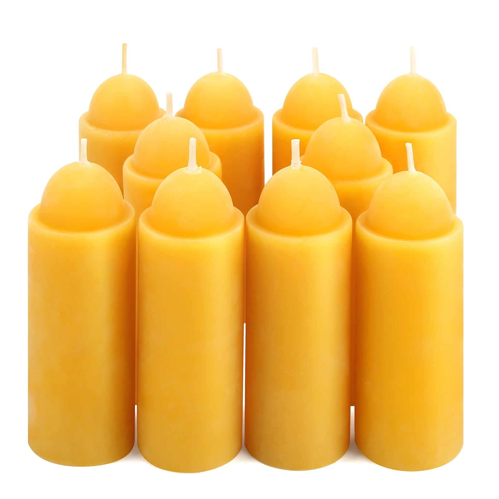 TEMU 10 Pack Of Natural Beeswax , Fits Uco Lanterns, 12-hour , Power Outage, Survival, Beeswax Emergency Candles