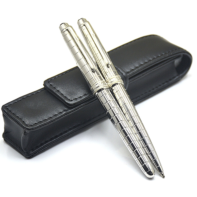 wholesale Msk-163 Metal Texture Rollerball High Quqlity Monte Ballpoint Pen Stationery Office School Writing Ink Fountain Pens With Serial Number