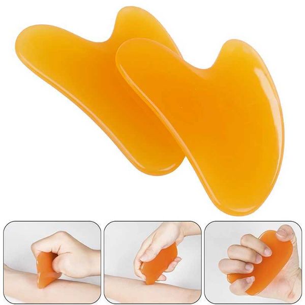 Massage Stones Rocks Resign Face Body Massage Health Care Tool GuaSha Scraper Massage Board Stone Set G240815