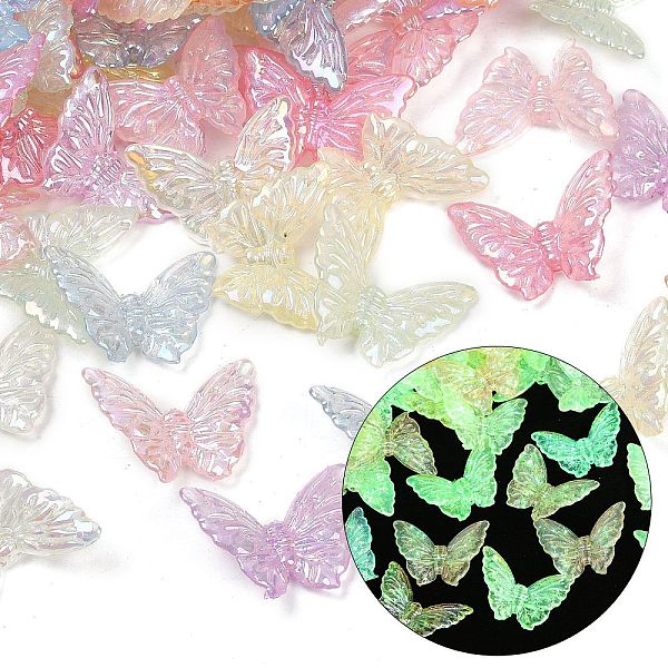 Placage UV et perles acryliques transparentes lumineuses