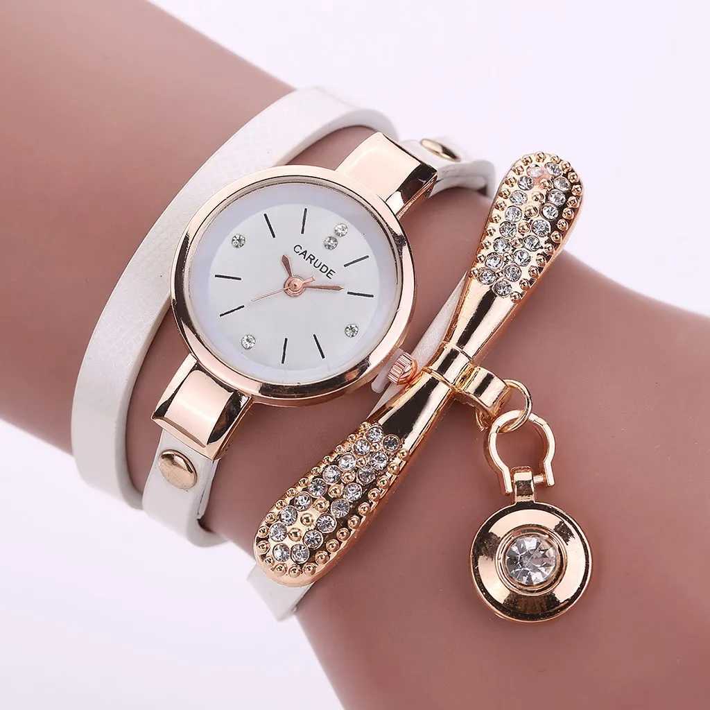 Women Leatheranalog Quartz Wrist Watches Circular Small Dial Design Sense Fashion Dress Clock Simplicity Elegant Watch 2024X240920