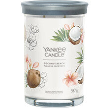 Świeca szklana Yankee Candle Coconut Beach Signature (Plaża Kokosowa) – 567g