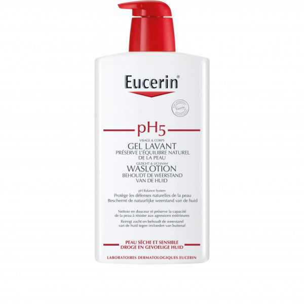 PH5 Gel lavant - Eucerin Cleanser - Make-up remover 1000 ml