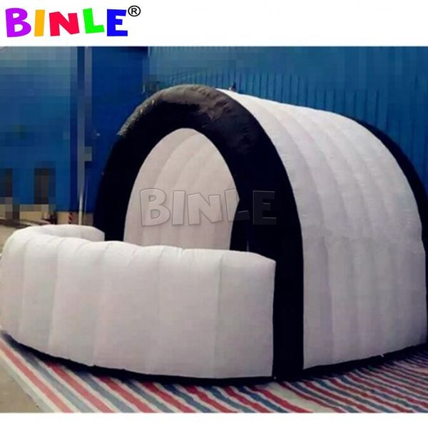Outdoor brown color igloo garden house inflatable bubble dome tent transparent lawn hotel for backyard entertaiment