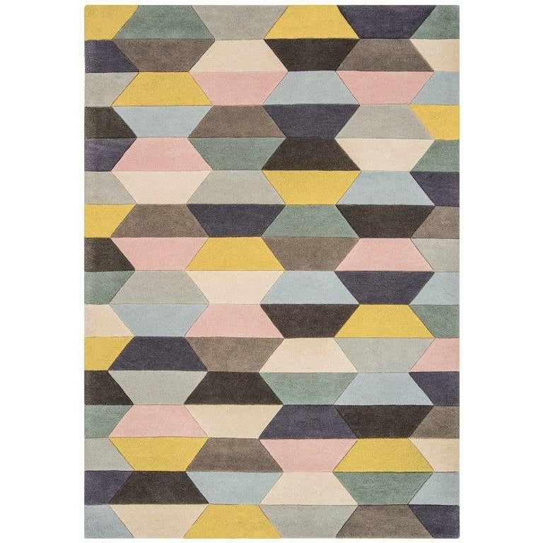 Asiatic Funk Honeycomb 04 Geometric Rug - Pastel - Multi - 170x240cm