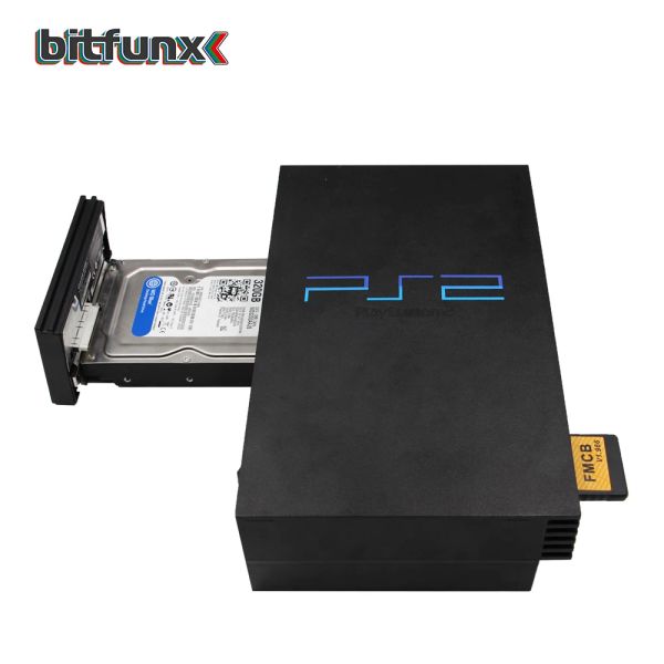 BitFunx GameStar SATA Adapter Compatible 2.5 or 3.5 Inches HDD Hard Drive for Playstation2 PS2 Game Console
