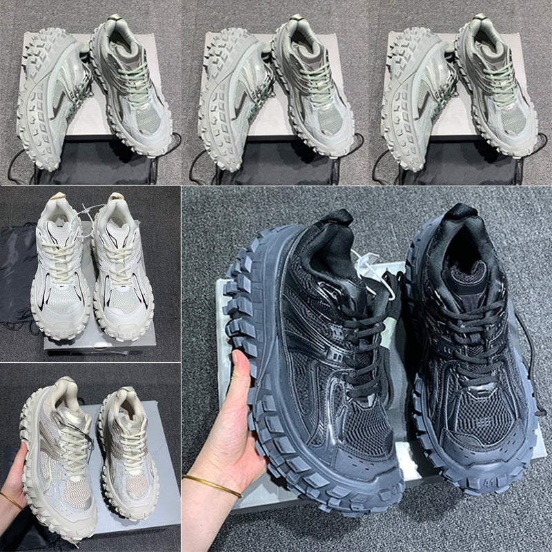 23SS New Season popular Sneakers Mens Casual Sports shoes arch Tire Shoes Womens Sneakers fashion Worn Out effect Extreme tire tread sole mesh Sport