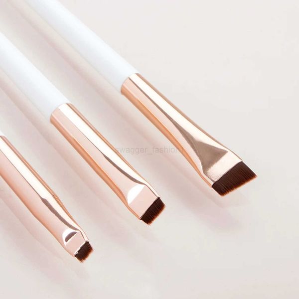 3 Pcs edge eyeliner brush oblique head eyebrow brush outline eyeliner brush ultra-thin eyeshadow brush makeup toolsXJ240807