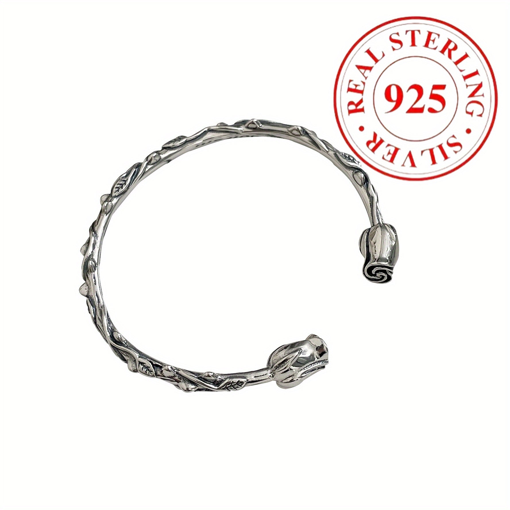 TEMU 925 Sterling Silver High-end Bracelet, Designed For Women, Unique , Luxurious And Exquisite.