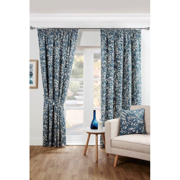 Sundour Aviary Bluebell Curtains - 46x54
