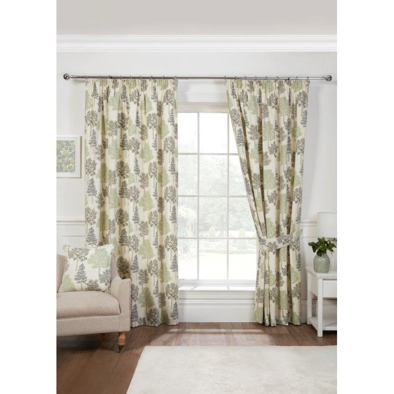 Sundour Coppice Green Curtains - 90x90