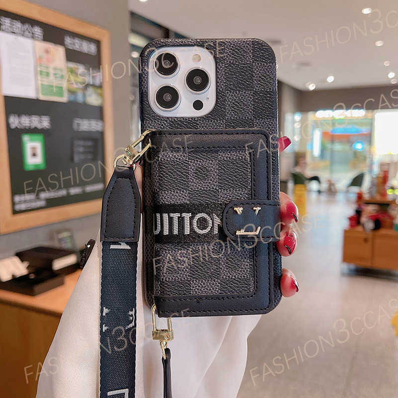 Cell Phone Cases Designer Luxury Crossbody Card Wallet for iPhone 16 15 15pro pro max 14 plus 12 13 11 promax X XR XSmax Fashion Handbag case