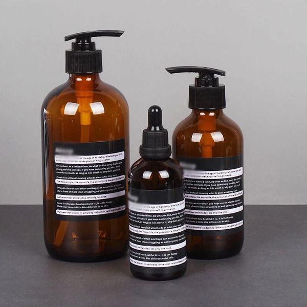 Liquid Soap Dispenser Brown Bottle Nordic Glass Liquid Soap Dispenser Shampoo Bottle Shampoo Dispense For Travel Bathroom Kitchen Accessorie