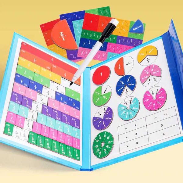 Math Counting Time Intelligence toys Childrens mathematics arithmetic magnetic stickers number decomposition Montessori games WX5.29