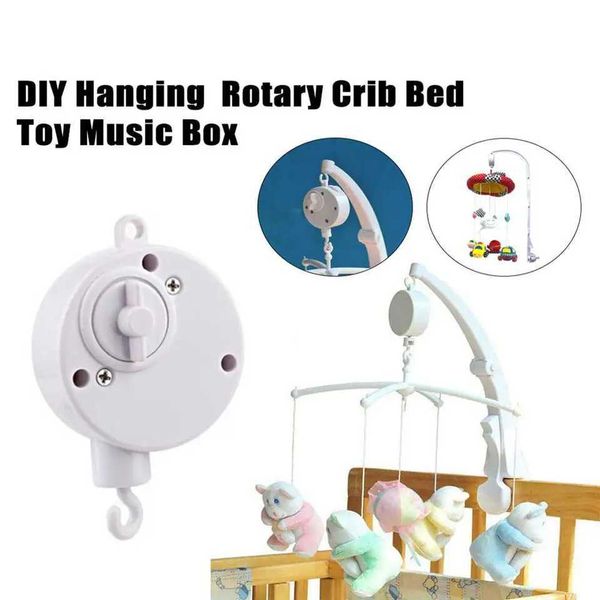 DIY baby clock music box baby crib mobile baby crib hammock toy with rotating hook pause function and cute melody W240815