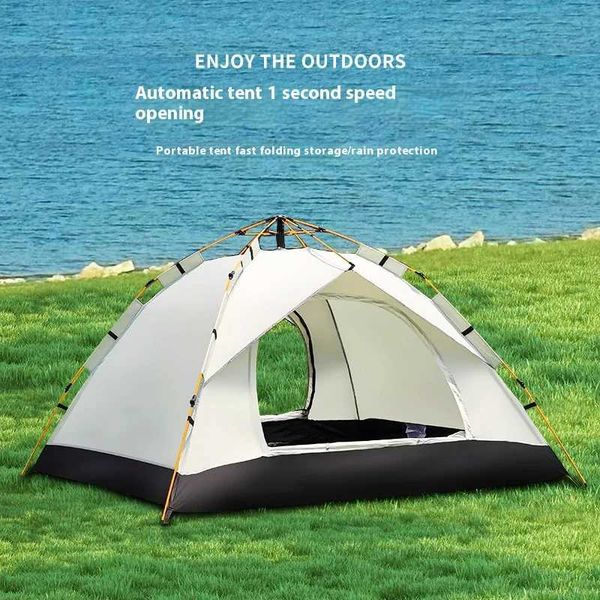 Automatic Quick-opening Tent Outdoor Self-driving Travel Cam Tent Rainproof Sunshine-proof TentTwo doors without windowsXJ241217