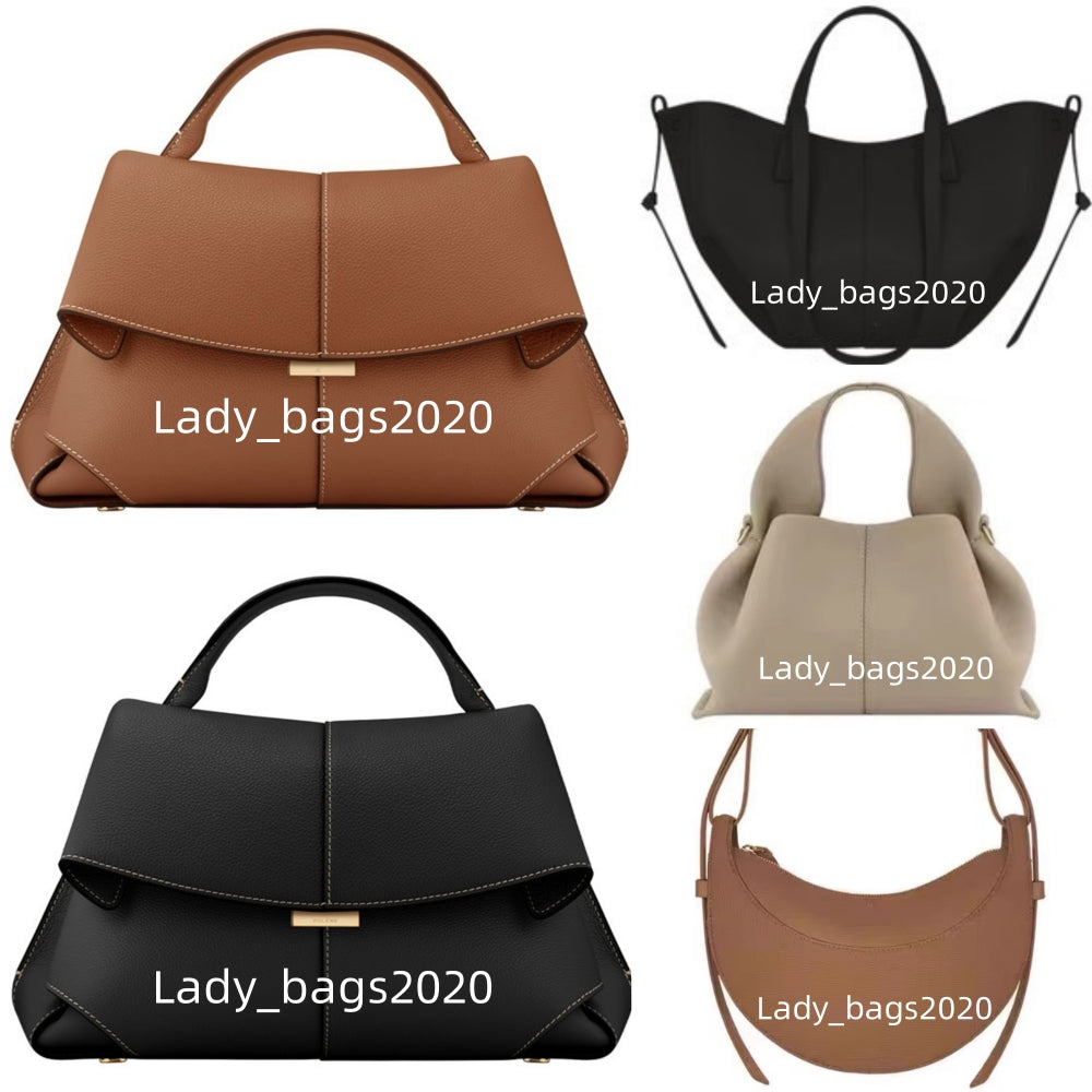 Mokki Bag Paris Cyme Tote Tonca Bags Textured 5A Full Grain Tonca Dix Half moon Cognac Numero Leather Luxury Designer Crossbody Women Hobo Handbags