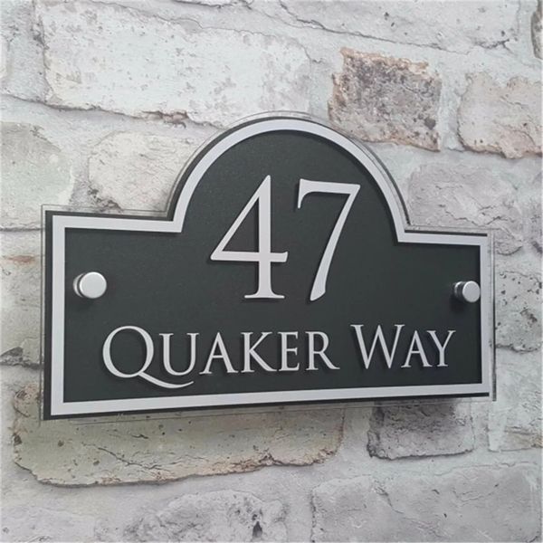 Customized House Number Plate Modern House Address Door Number Door Signs Name Plates Number Plate Acrylic 231226