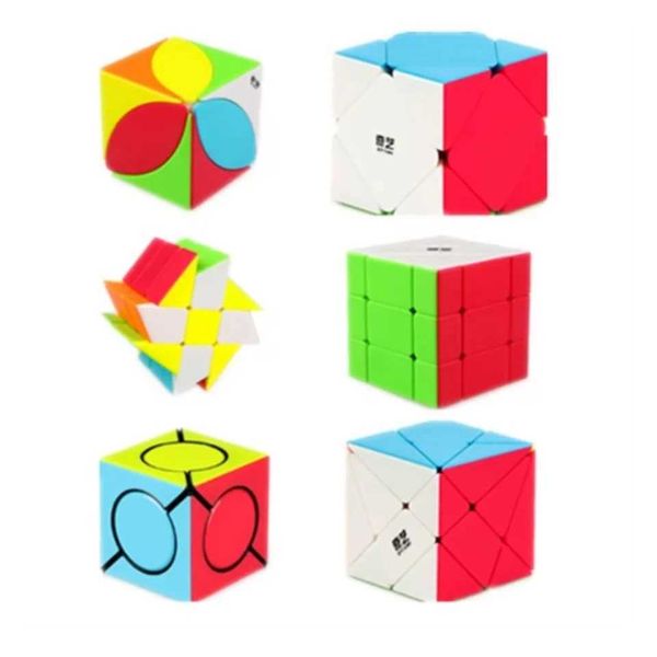 Qiyi Windmill -Fisher -Axis-SQ1 Magic Cube 2x2-3x3 Puzzle Stickerless Magic Cube Toys For Children Kids Gift Toy Cubo MagicoXJ241221