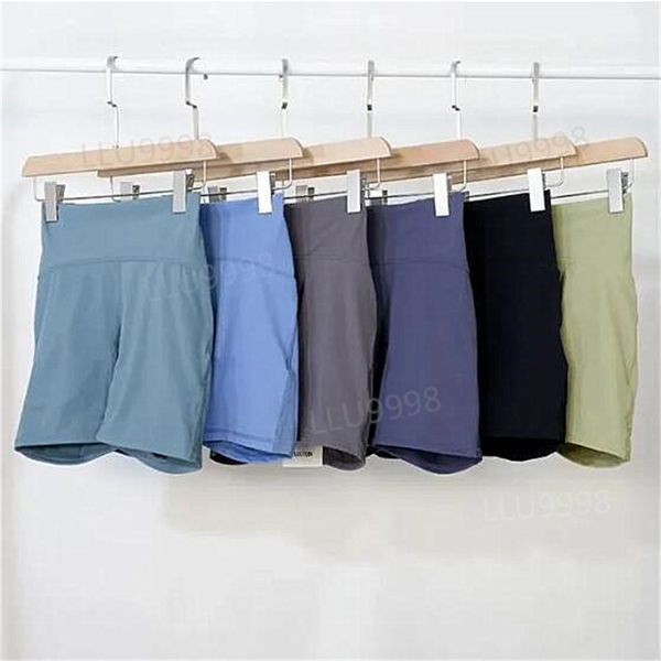 LL Yoga Shorts Suit Align Women&#039;s Sports High Waist 4-point Pants Running Fitness Gym Underwear LU Workout Short Leggings 22 Colors