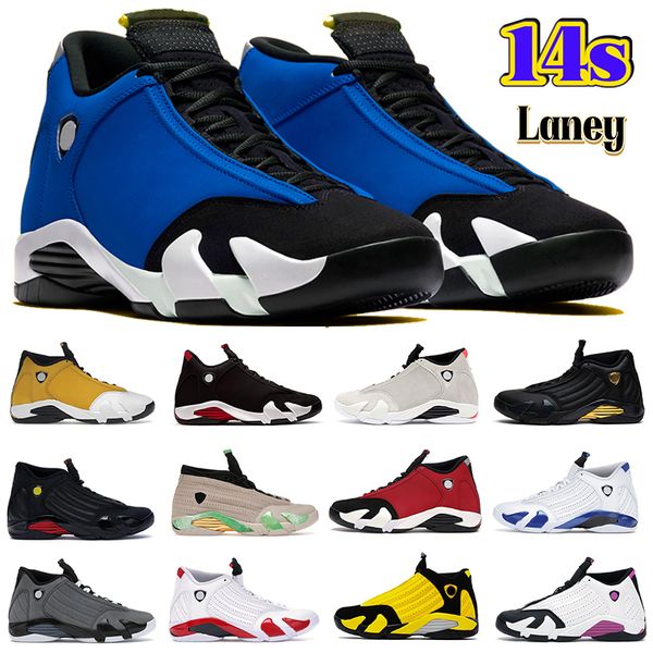 Laney 14 14s Jumpman Men Basketball Shoes Light Ginger Light Graphite Hyper Royal Candy Cane Low Aleali May Fortune Last Shot Thunder mens S