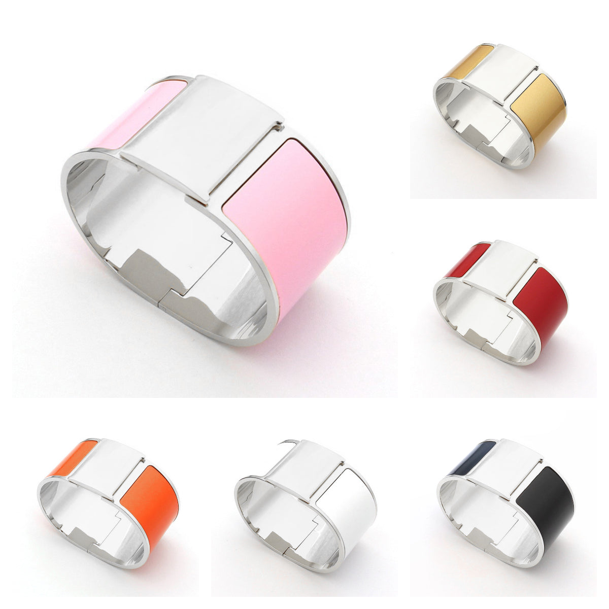 33mm wide cuff bracelet designer bracelet women designer bangle 18K Gold Plated jewellery High Quality Stainless Steel silver braclet mens gold brac