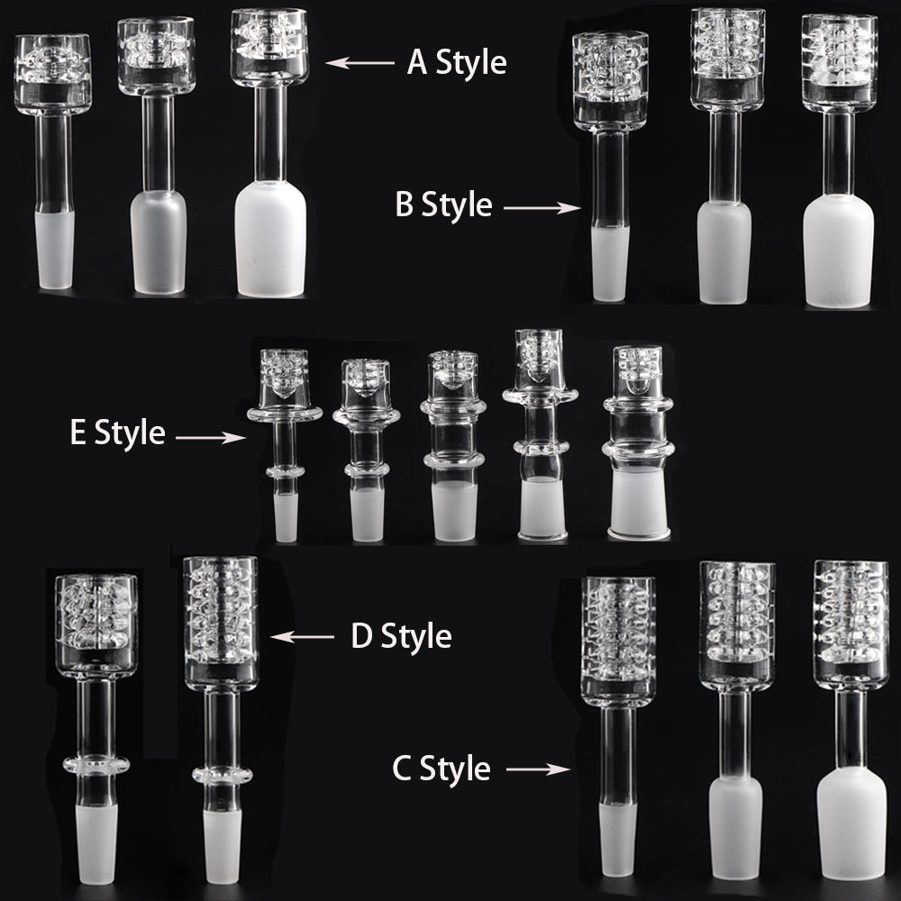 2-4-6 Stack Diamond Knot Quartz Nail Banger With bubble Joint Daisy Domeless Nails For Glass Water Bongs Dab Oil Rigs