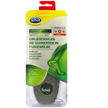 Scholl Scholl Plantilla pequeña para aliviar el dolor de arco In-Balance
