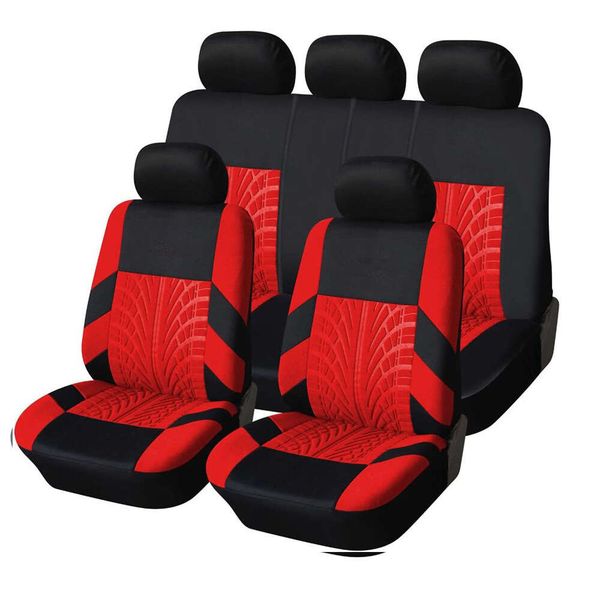 Cushion Embroidery Set Universal Fit Most Covers With Tire Track Detail Styg Car Seat Protector For 5 Seats Cars