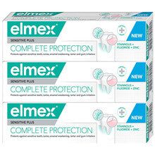 Elmex Sensitive Plus Complete Protection Pasta do zębów Tripack 75ml