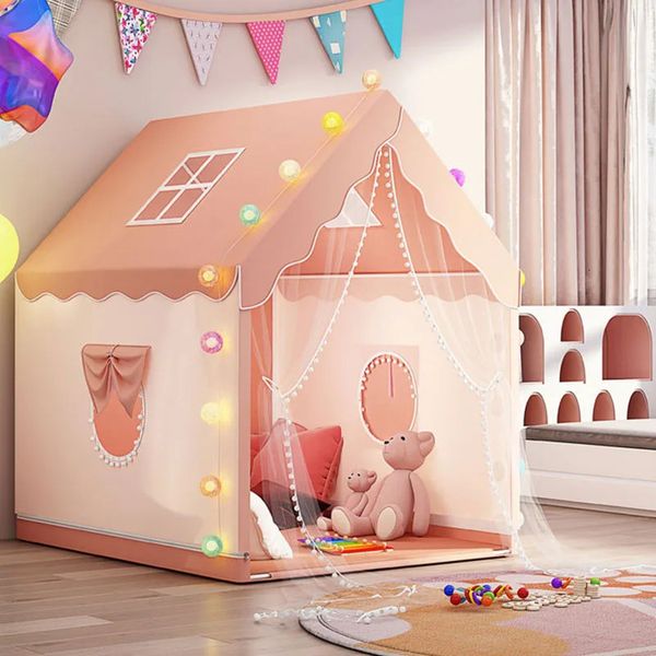 Large size childrens toy tent indoor girl boy castle super large room crawling toy house princess fantasy bed game childrens baby gift 24051