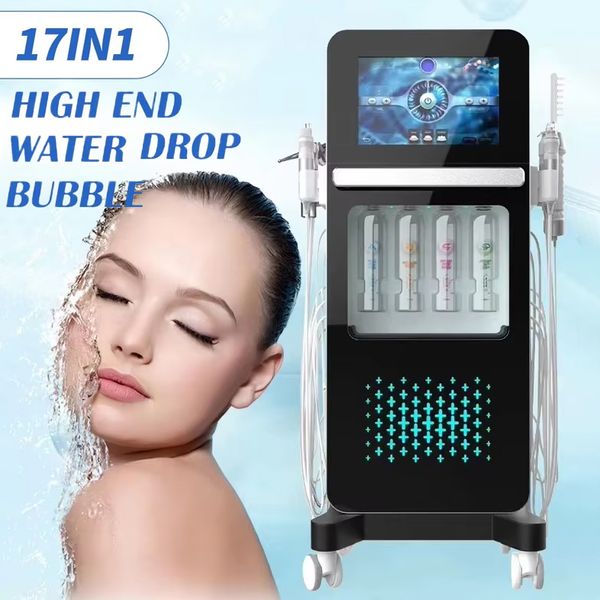 New Model Hydra Beauty Facial Diamond Dermabrasion 17 in 1 Alice Skin Management Bubble Deep Cleansing Facial Serum Booster Hydradermabrasio