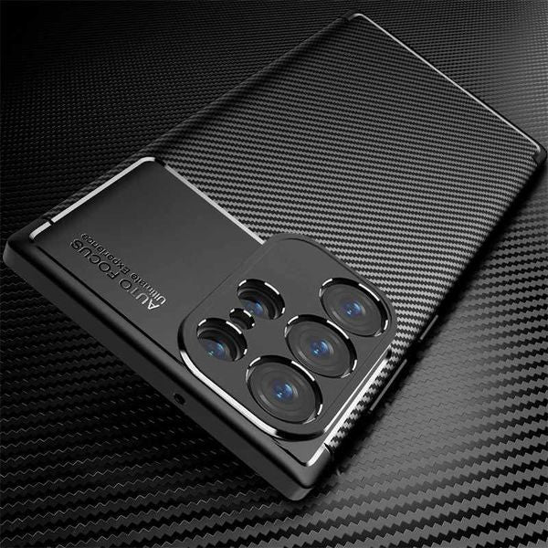High Quality Suitable for Galaxy S24 Ultra 5G shell carbon fiber shock-absorbing cover Sumsun S 24 Plus S24Ultra soft rubber shock-absorbing