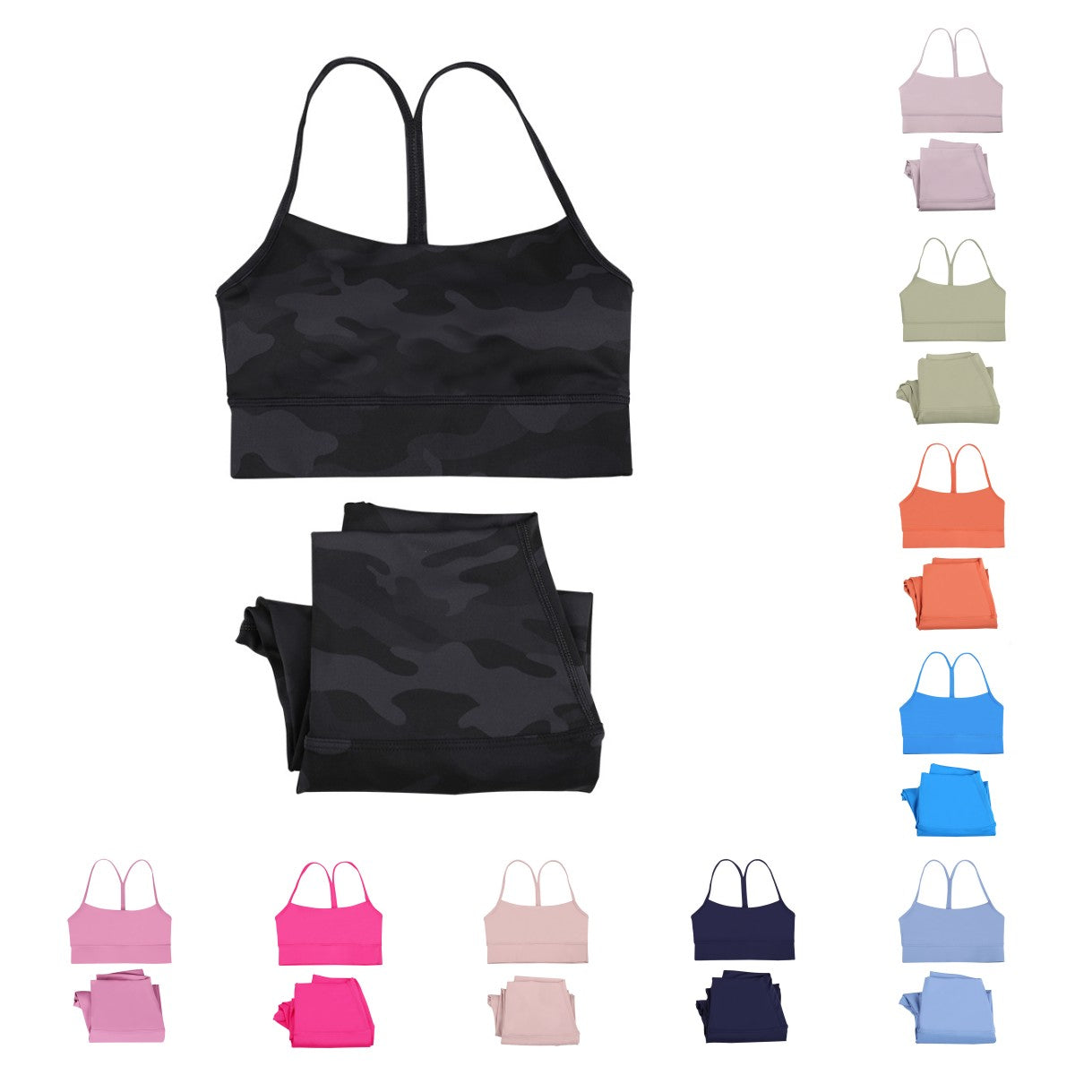 women leggings women bra skinny pants breathable quick dry Yoga Sets sweat pants Sports Bra Elastic Waist Training Yoga Pants Women Activewear Set s