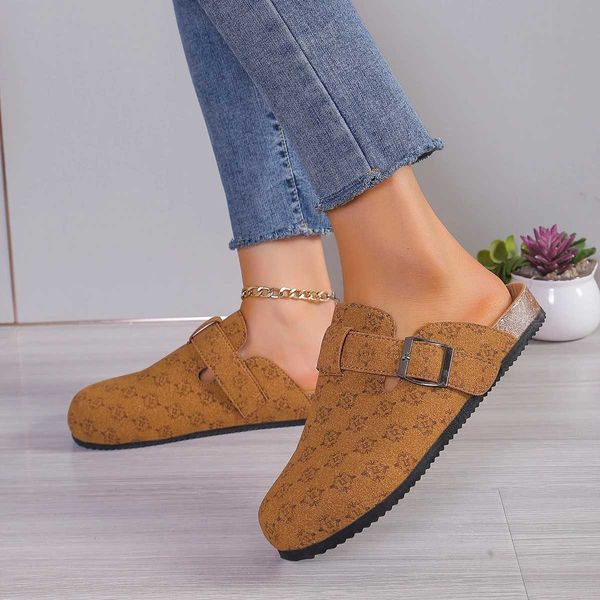 Sapatos solteiros de Slippers Womens 2024 Primaveraverão Plus Retro New Boken Shoes Moda feminina Desgaste da tendência Y250101lvzl